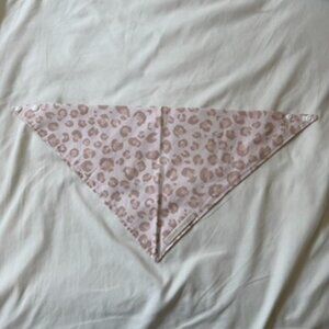 NWT, Canoodle Leopard Pattern Dog Bandana, Pink, Size L